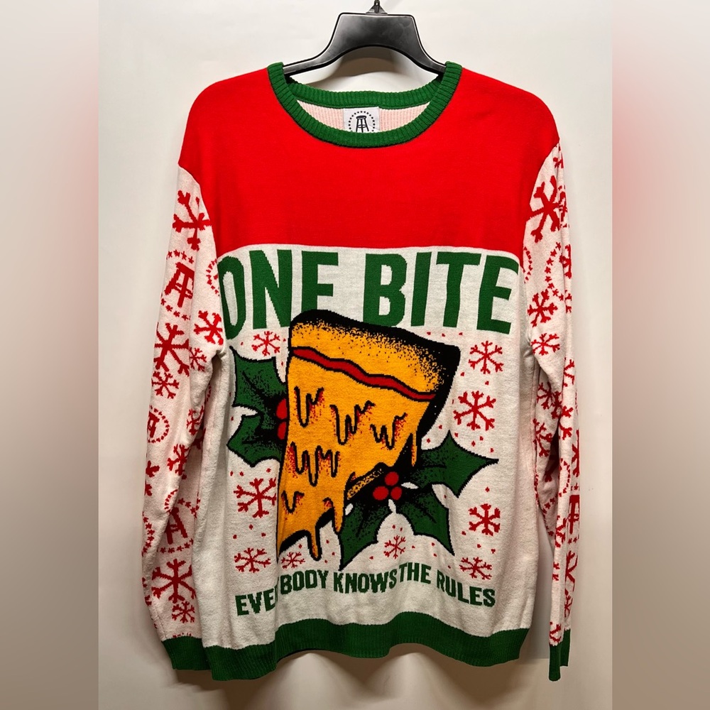 Barstool Sports Dave Portnoy One Bite Pizza Ugly Christmas Sweater